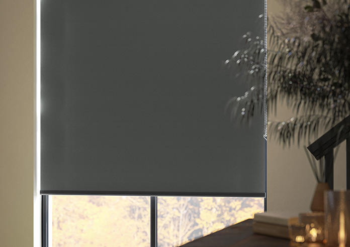 Rivulet (Blackout), Dark Grey - Roller Blind - Image 5